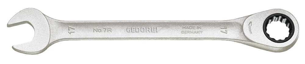 GEDORE ringratel-steeksleutel 17mm lengte 225mm (7 R 17) main product photo