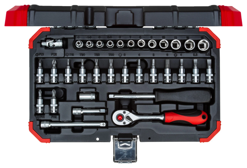 GEDORE RED dopsleutelset 1/4" 4-13mm 33-delig (R49003033) main product photo