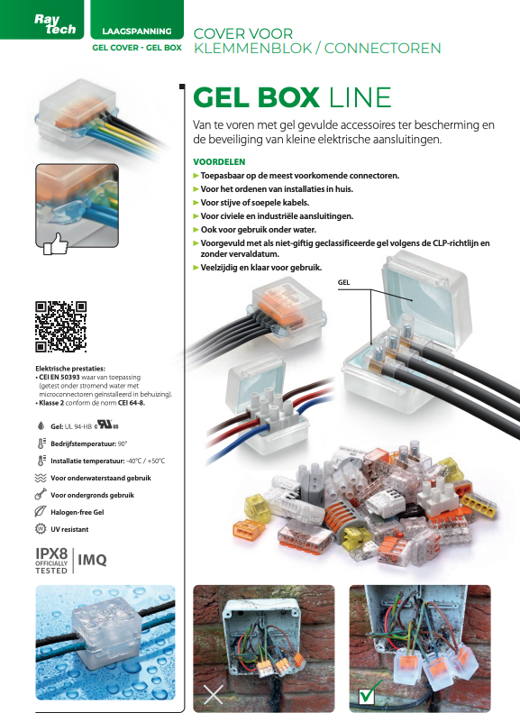 Raytech Gelbox Line KELVIN IPX8/IMQ 52x53x29mm (KELVIN)