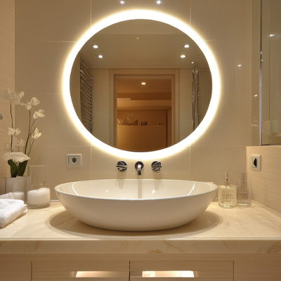 Badkamerspiegel met verwarming en verlichting?