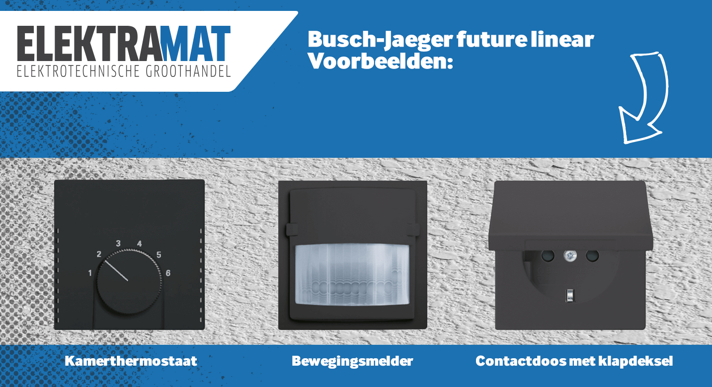 Kikker Prelude Vergelijken Future Linear | Busch-Jaeger schakelmateriaal | Elektramat